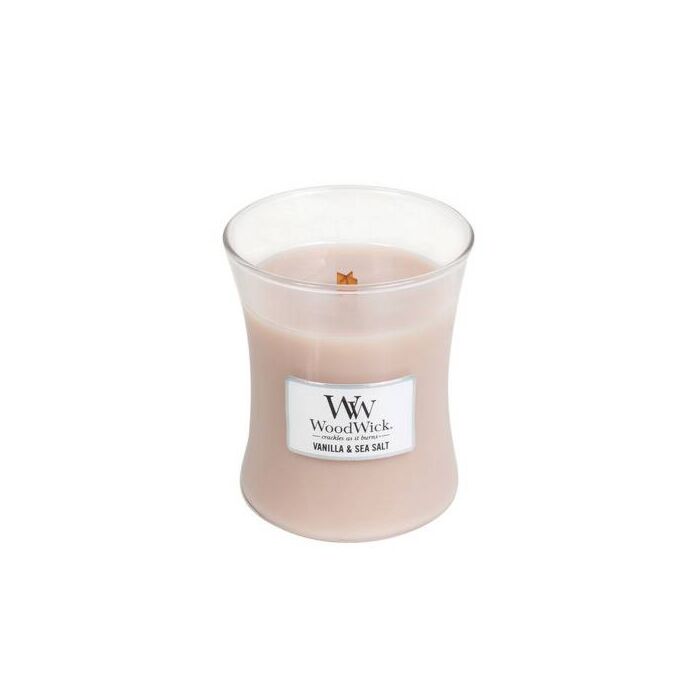 Woodwick Medium Jar - Vanilla & Sea Salt0